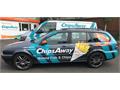 Et Voila! ChipsAway unveil their striking livery for the Bangers4Ben Rally to France!