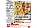 Husse helps Henry's claim to be the oldest living cat in the world!