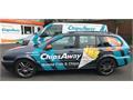 Et Voila! ChipsAway unveil their striking livery for the Bangers4Ben Rally to France!